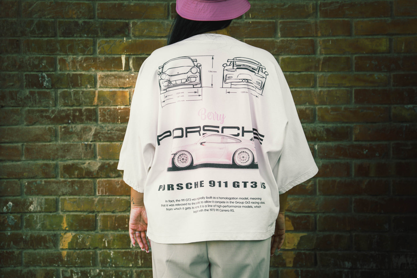 Berry Porsche Oversized T-shirt