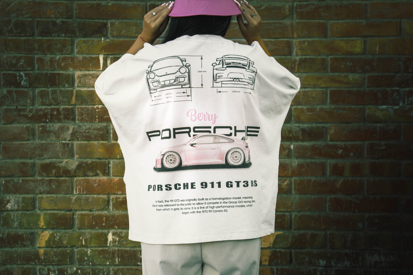 Berry Porsche Oversized T-shirt